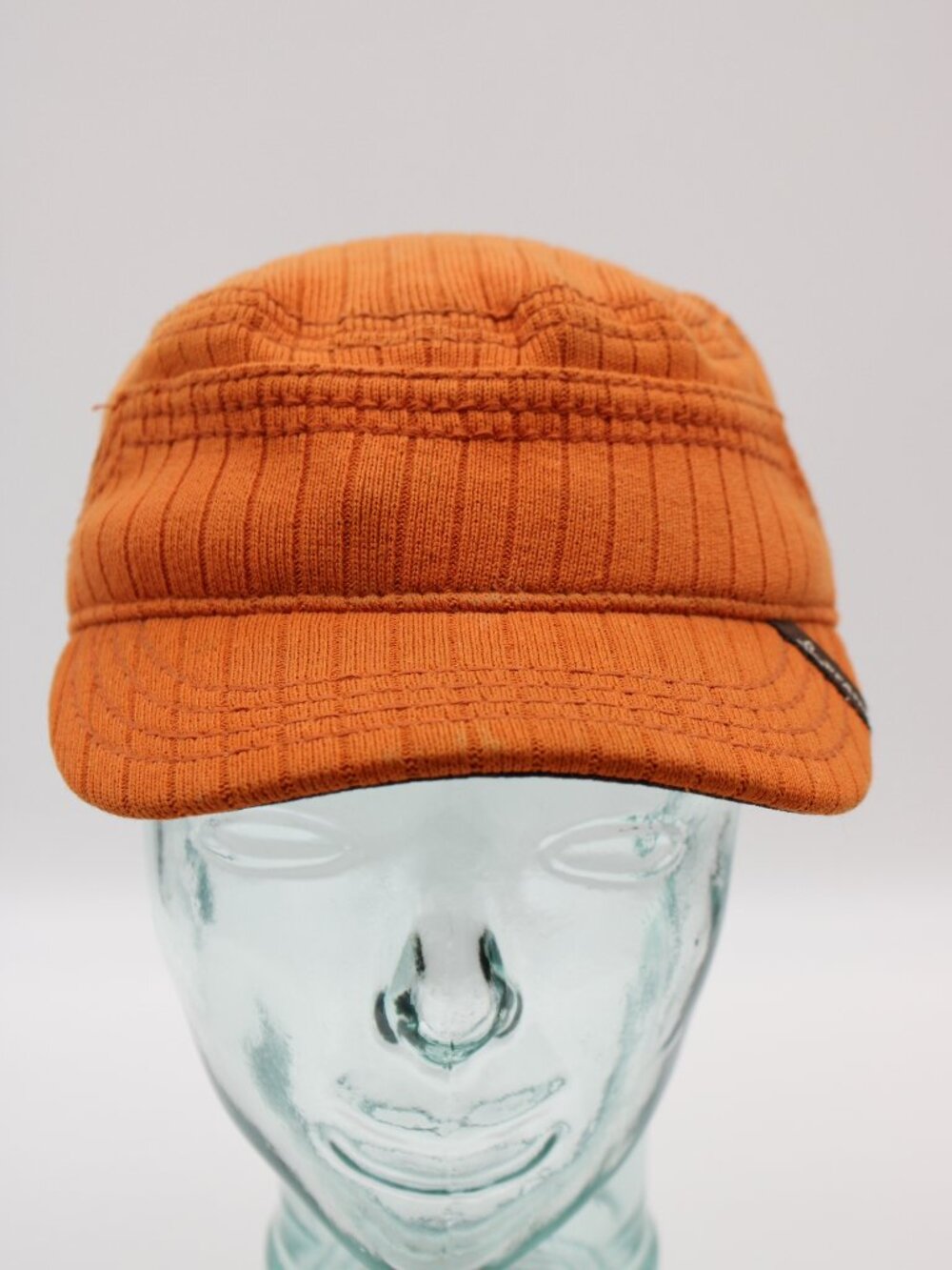 prAna Breathe Army Military Hat Patrol Cap Cadet Orange Ribbed Cotton OS